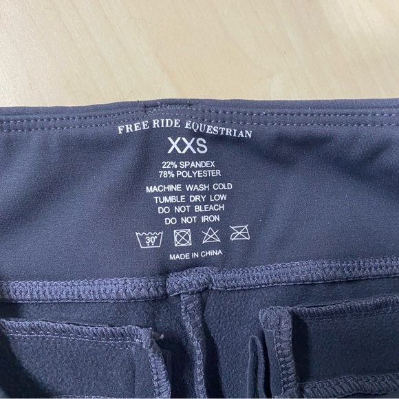 Free Ride Equestrian Black Breeches - Size XXS - Picture 3 of 5
